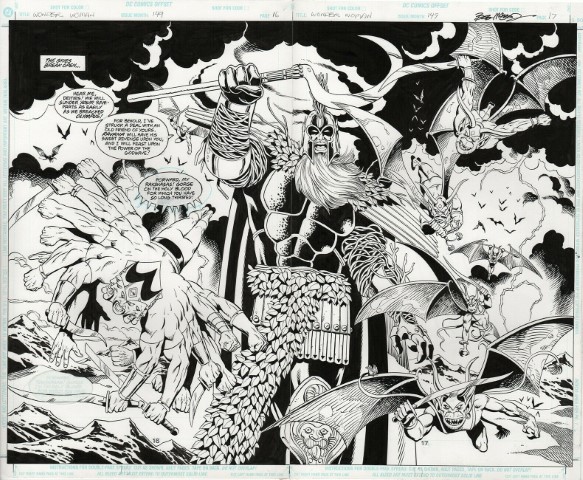 Wonder Woman Vol. 2 149 Pg. 16-17 by P: Rick Burchett I: Bob McLeod